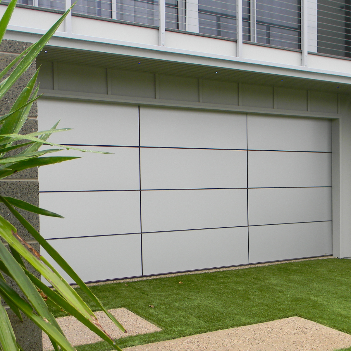 Aluminium composite designer door panels arranged for consultation