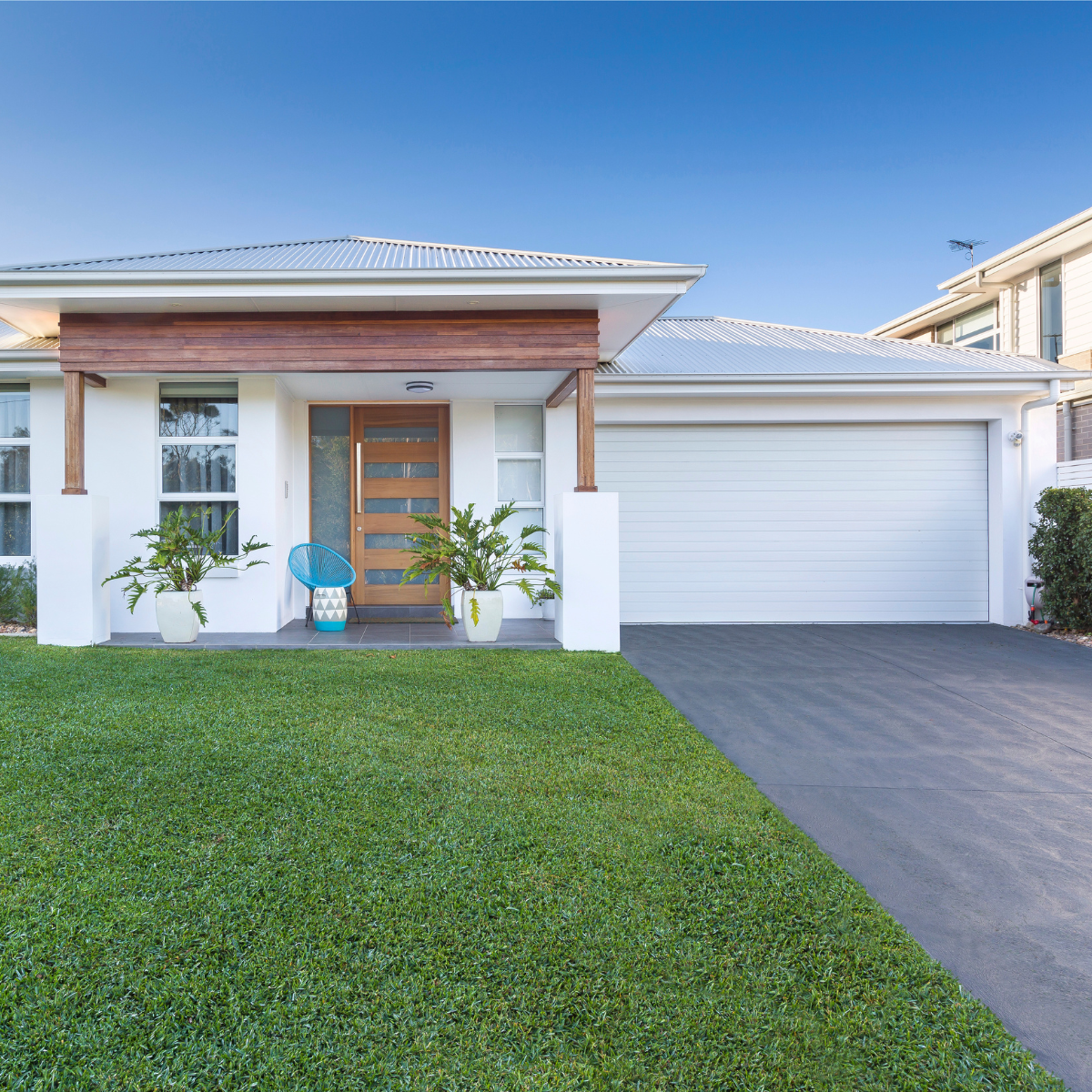 Architectural door finish representing strategic leadership vision